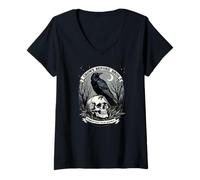 Donna Crows Before Bros sostiene il tuo omicidio locale Maglietta con Collo a V