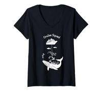 Donna Cruise Squad 2026 Family Group Matching Summer Vacation Kids Maglietta con Collo a V