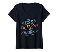 Donna CSS Wizards At Work CSS è Una magia Fantastica Maglietta con Collo a V