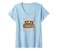 Donna Cuban Havana Cuba Miami Spanish Cuban Roots Maglietta con Collo a V