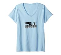 Donna Cult Classic - Leader di culto Maglietta con Collo a V