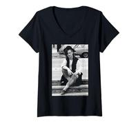 Donna Culture Club Boy George Pop Leggenda nel 1982 Maglietta con Collo a V