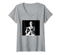 Donna Curtis Mayfield Live Soul Liverpool 1984 di Virginia Turbett Maglietta con Collo a V