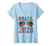 Donna Cute Argentina 2026 Viaggio Nuotata Vacay Cugini abbinati Maglietta con Collo a V