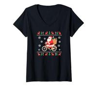 Donna Cute Bear Grizzly Bears Sleeping Recharging Low Energy Maglietta con Collo a V