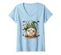 Donna Cute Coffee Must Haves for GNOME Lovers More Coffee Saying Maglietta con Collo a V