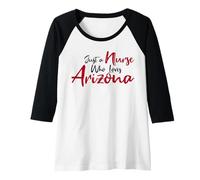 Donna Cute, Just a Nurse That Loves Arizona Maglia con Maniche Raglan