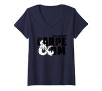 Donna D&D Carpe DM Diem Dungeon Master Halloween Maglietta con Collo a V