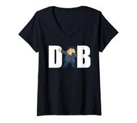 Donna Dab Kim Jong Un Meme Dabbing Divertente Leader della Corea del Nord Maglietta con Collo a V