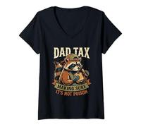 Donna Dad Tax Making Sure It's Not Poison Maglietta con Collo a V