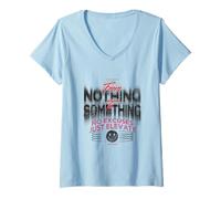 Donna dal Nulla a Qualcosa - Urban Streetwear Statement Maglietta con Collo a V