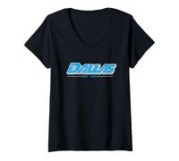 Donna Dallas 1841 y2k Texas Vintage Inspired 90s Gen Z Frutiger Maglietta con Collo a V
