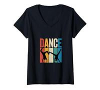 Donna Dance Maglietta con Collo a V