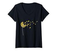 Donna Dandelion Duckie Lover - Anatroccolo giocattolo da bagno anatra di gomma Maglietta con Collo a V