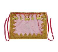 Donna Danza Del Ventre Viso Velo con Paillettes Monete Perline Tribale Costume