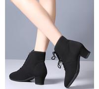 Donna Danza Scarpe da Ginnastica Simil Camoscio Suola Latino Salsa Abiti per la