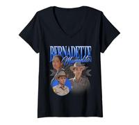 Donna Dark Winds Bernadette Manuelito Homage Maglietta con Collo a V