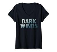Donna Dark Winds Logo Maglietta con Collo a V