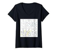 Donna Data Science Knowledge Graph Analytics Processo Umorismo Maglietta con Collo a V