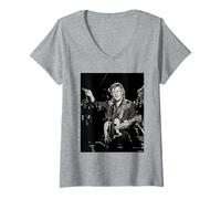 Donna Dave Edmunds Rockpile Io Sento Si bussare da Cazzo Barnatt Maglietta con Collo a V