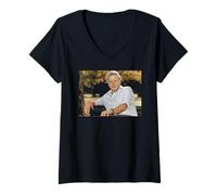 Donna David Attenborough Blue Planet Earth Nature Documentarista Maglietta con Collo a V