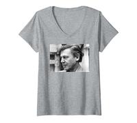 Donna David Attenborough Nature Broadcaster Vita sulla Terra Maglietta con Collo a V