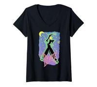 Donna David Bowie Danza seria al Chiaro di Luna Maglietta con Collo a V