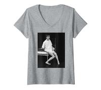 Donna David Bowie Elephant Man a Broadway 1980 Maglietta con Collo a V