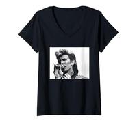 Donna David Bowie Glass Spider Tour Era Live 1987 Maglietta con Collo a V