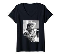 Donna David Bowie Glass Spider Tour nell'era Never Let Me Down Maglietta con Collo a V
