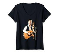 Donna David Bowie Live Sound & Vision Tour 1990 Maglietta con Collo a V