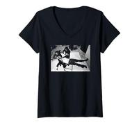 Donna David Bowie Lodger - Album Fotografico Duffy Archive Photography Maglietta con Collo a V