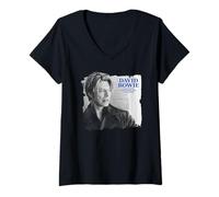 Donna David Bowie Non Posso Dare Via Tutto 2002-2016 Maglietta con Collo a V