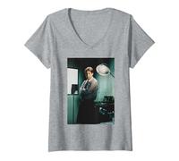 Donna David Duchovny X-Files Fox Mulder Di Michael Grecco Maglietta con Collo a V