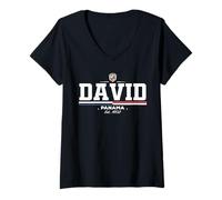 Donna David Panama Maglietta con Collo a V