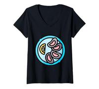 Donna Davvero Come Le ostriche - Oyster Shucker Maglietta con Collo a V