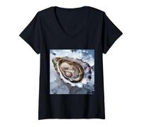 Donna Davvero Come Le ostriche - Oyster Shucker Maglietta con Collo a V