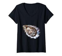 Donna Davvero Come Le ostriche - Oyster Shucker Maglietta con Collo a V