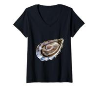 Donna Davvero Come Le ostriche - Oyster Shucker Maglietta con Collo a V