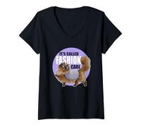 Donna DCC It's Called Fashion Carl Princess Donut Book Series Maglietta con Collo a V