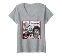 Donna Dead Kennedys Halloween Edition - Punk Rock Ufficiale Maglietta con Collo a V