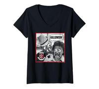 Donna Dead Kennedys Halloween Edition - Punk Rock Ufficiale Maglietta con Collo a V