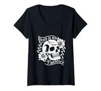 Donna Death To My Twenties Funny R.I.P 20s Vintage 30° compleanno Maglietta con Collo a V