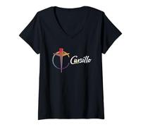 Donna DeColores Cursillo Rainbow Rooster Cattolico Maglietta con Collo a V