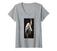 Donna Def Leppard dal Vivo Joe Elliott Adrenalize Era 1992 Maglietta con Collo a V