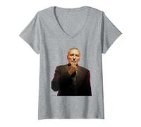 Donna Dennis Hopper Easy Rider Attore di Michael Grecco Maglietta con Collo a V