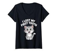 Donna Dente da bambino perso ho perso il mio primo dente Maglietta con Collo a V
