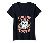 Donna Dente da bambino perso ho perso il mio primo dente Maglietta con Collo a V