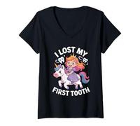 Donna Dente da bambino perso ho perso il mio primo dente Maglietta con Collo a V