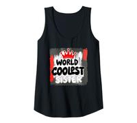 Donna Design creativo per la famiglia - World Coolest Sister 1 - Fan Fun Canotta